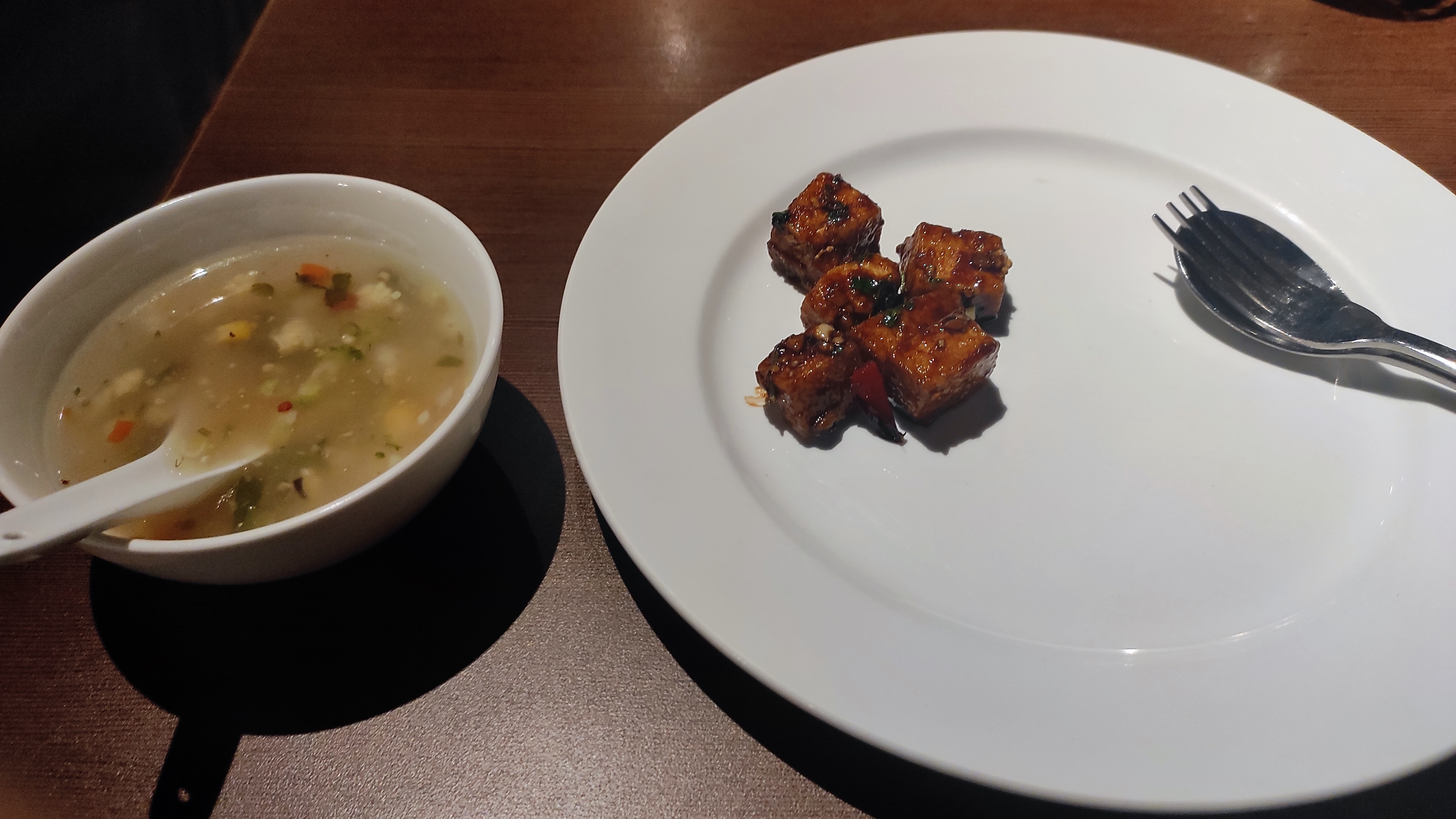 Paneer and Soup